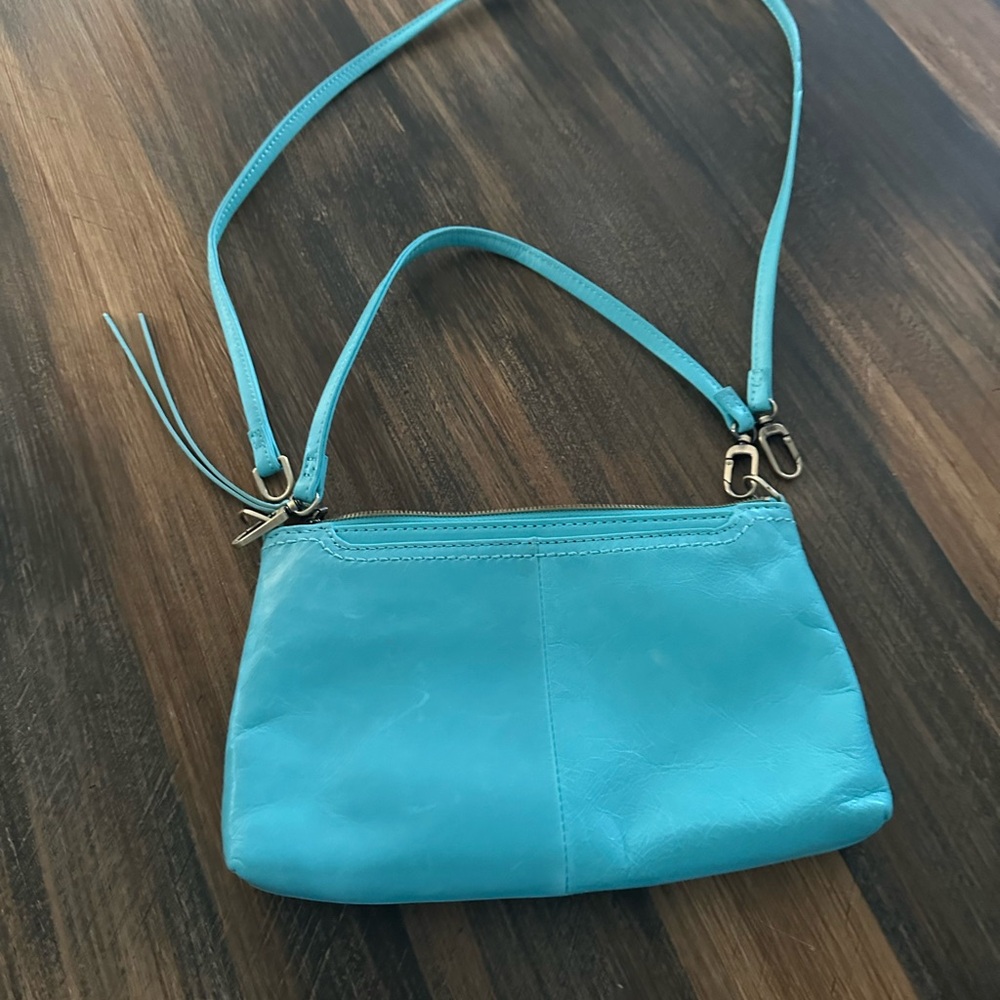 Hobo Women's Turquoise Leather Bag - Picture 2 of 4